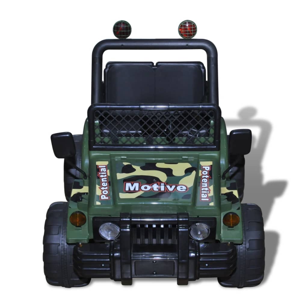 Elektrische Speelgoedauto 2-Zits (Legergroen)