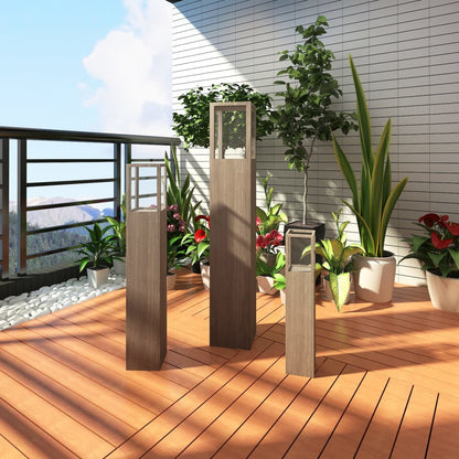 Kandelaar Hout (3 Stuks)