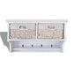 Wandschap 60X23,5X33 Cm Paulowniahout Wit