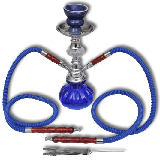Waterpijp Shisha Met 2 Slangen Blauw