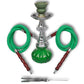 Waterpijp Shisha Met 2 Slangen Groen