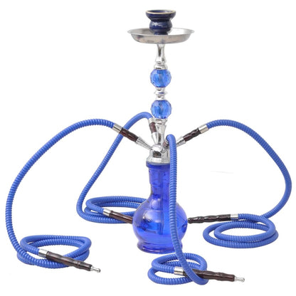 Waterpijp Shisha Met 4 Slangen Blauw