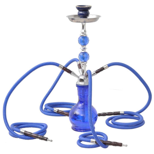 Waterpijp Shisha Met 4 Slangen Blauw