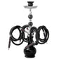 Waterpijp Shisha Met 4 Slangen Zwart