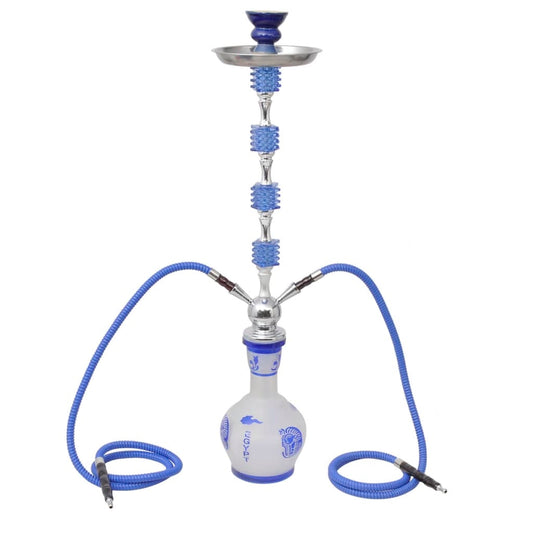 Waterpijp Shisha Met 2 Slangen Blauw Exotisch