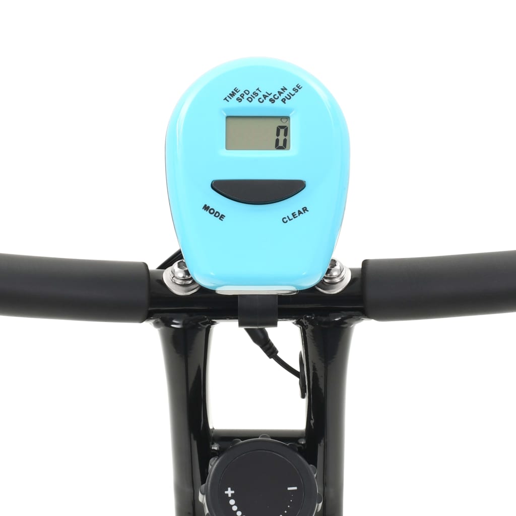 Hometrainer X-Bike Magnetisch Met Hartslagmeter Zwart En Blauw