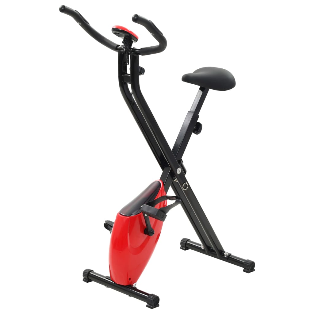 Hometrainer X-Bike Magnetisch Met Hartslagmeter Zwart En Rood