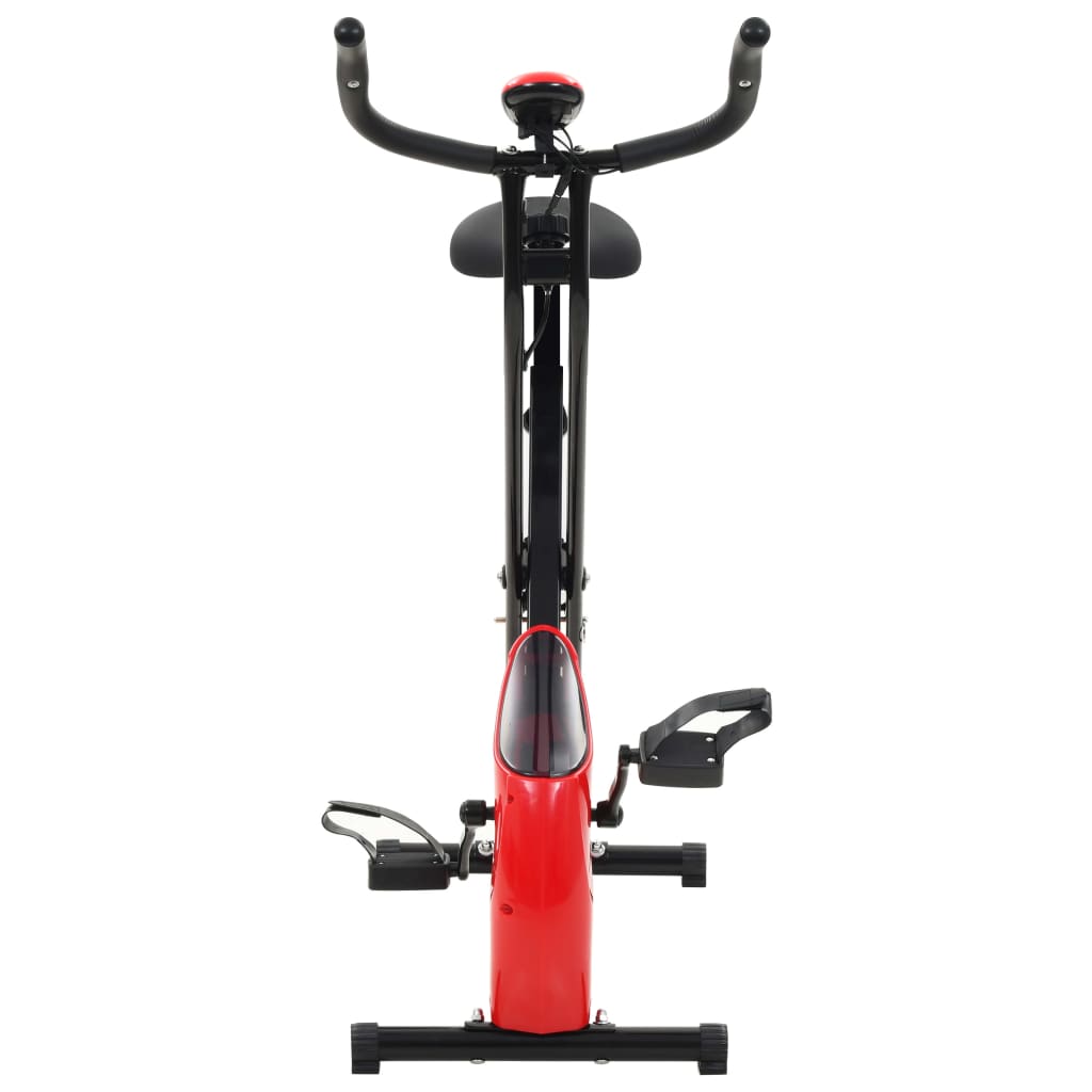 Hometrainer X-Bike Magnetisch Met Hartslagmeter Zwart En Rood