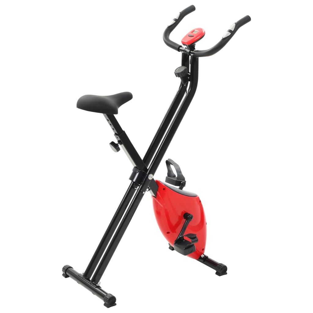 Hometrainer X-Bike Magnetisch Met Hartslagmeter Zwart En Rood