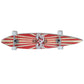 Skateboard Longboard Star Esdoorn Aluminium 117 Cm (Rood) 9&quot;