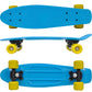 Retro Pennyboard Met Blauwe Bovenkant En Gele Wielen 6,1&quot;