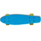 Retro Pennyboard Met Blauwe Bovenkant En Gele Wielen 6,1&quot;