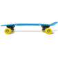 Retro Pennyboard Met Blauwe Bovenkant En Gele Wielen 6,1&quot;