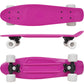 Retro Pennyboard Met Lila Bovenkant En Witte Wielen 6,1&quot;