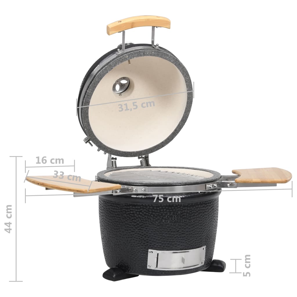 Kamado Barbecue Grill Smoker Keramisch 44 Cm