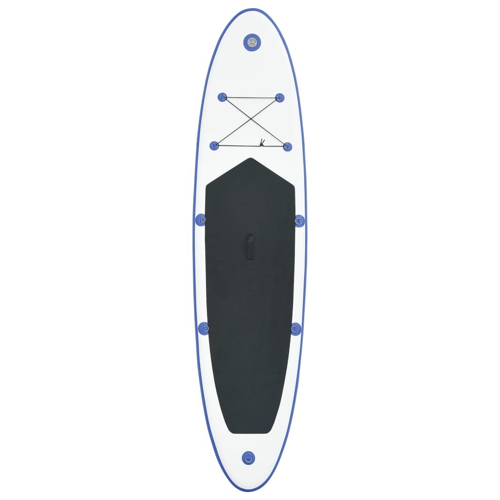 Stand Up Paddleboardset Opblaasbaar Blauw En Wit