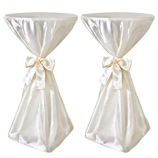 Statafelhoes Met Strik 80Cm Crème (2 Stuks)