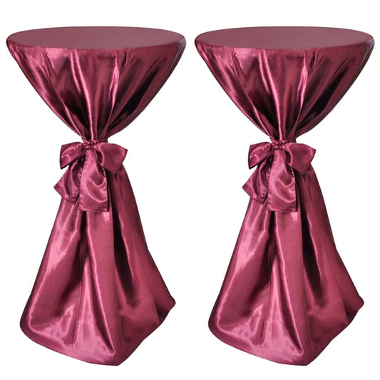 Statafelhoes Met Strik 70Cm Bordeauxrood (2 Stuks)