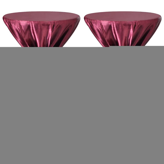 Statafelhoes Met Strik 80Cm Burgundy (2 Stuks)
