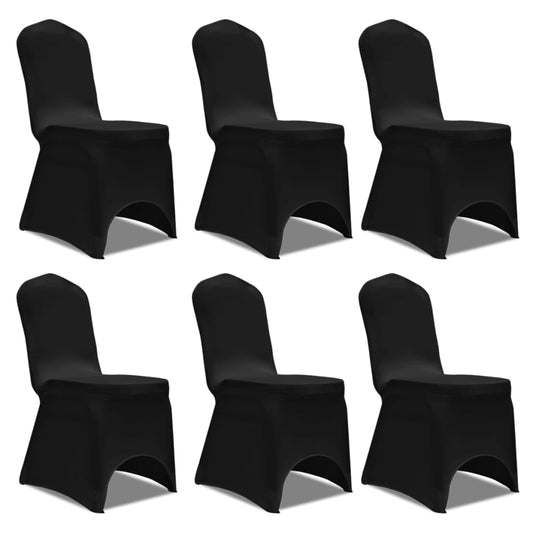 Stoelhoes Stretch Zwart (6 Stuks)
