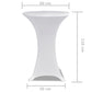 Statafelhoes Stretch Ø60Cm Wit (2 Stuks)