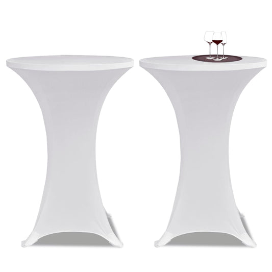 Statafelhoes Stretch Ø70Cm Wit (2 Stuks)