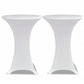 Statafelhoes Stretch Ø80Cm Wit (2 Stuks)