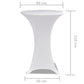 Statafelhoes Stretch Ø80Cm Wit (2 Stuks)