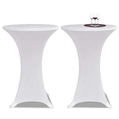 Statafelhoes Stretch Ø80Cm Wit (2 Stuks)