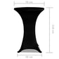 Statafelhoes Stretch Ø70Cm Zwart (2 Stuks)