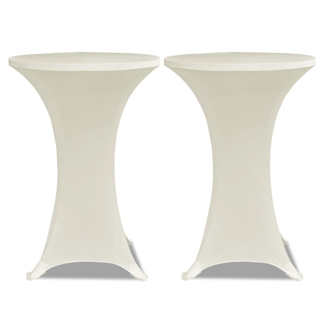 Statafelhoes Stretch Ø60Cm Crème (2 Stuks)