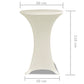 Statafelhoes Stretch Ø60Cm Crème (2 Stuks)