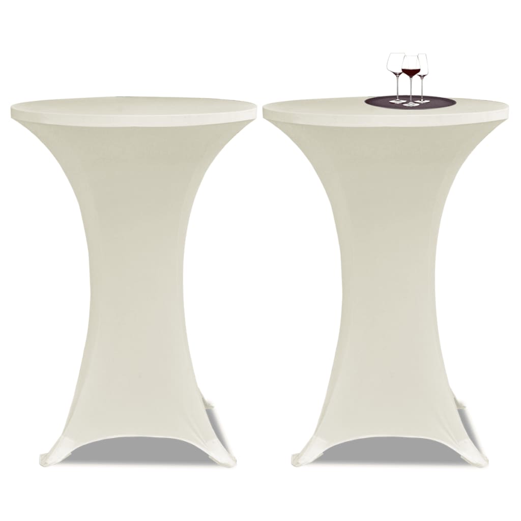 Statafelhoes Stretch Ø80Cm Crème (2 Stuks)
