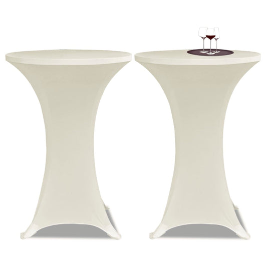 Statafelhoes Stretch Ø80Cm Crème (2 Stuks)