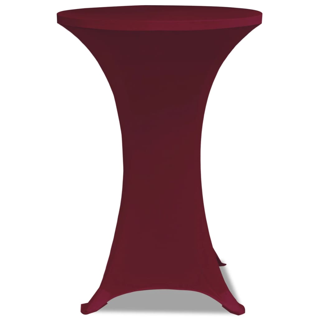 Statafelhoes Stretch Ø60Cm Bordeauxrood (2 Stuks)