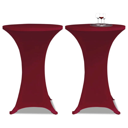 Statafelhoes Stretch Ø60Cm Bordeauxrood (2 Stuks)