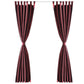 Gordijn Tafzijde Bordeaux 140X245 Cm (2 Stuks)