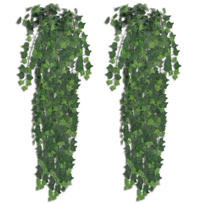 Kunstplanten 2 St Klimop 90 Cm Groen