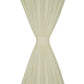 Micro-Satijnen Gordijnen Met Ringen 140 X 225 Cm 2 Stuks (Creme)