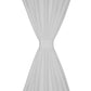 Micro-Satijnen Gordijnen Met Ringen 140 X 175 Cm 2 Stuks (Creme)