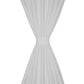 Micro-Satijnen Gordijnen Met Ringen 140 X 225 Cm 2 Stuks (Wit)