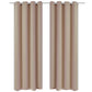 Gordijnen Met Metalen Ringen 135 X 245 Cm 2 Stuks (Creme)