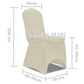 Hoes Voor Stoelen 50 Stuks (Creme)