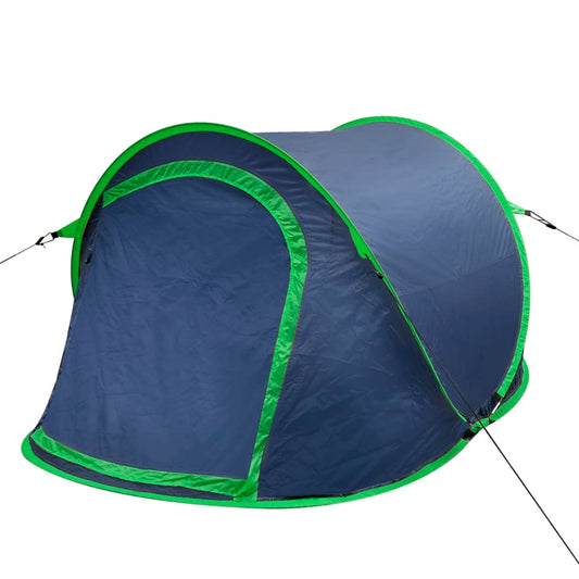 Tent Pop-Up 2-Persoons Marineblauw/Groen