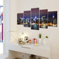 Canvasdoeken Kleurrijke New York Skyline 100 X 50 Cm