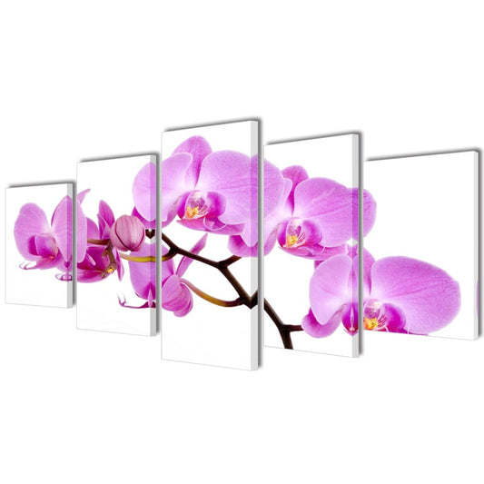Canvasdoeken Orchidee 100 X 50 Cm