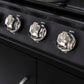Gasbarbecue 6+1 Branders Rvs Zwart
