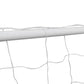 Voetbaldoel Met Net 182X61X122 Cm Staal Wit