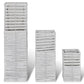 Kaarsenhouder Gewoven Handgemaakt 3 Stuks Wit