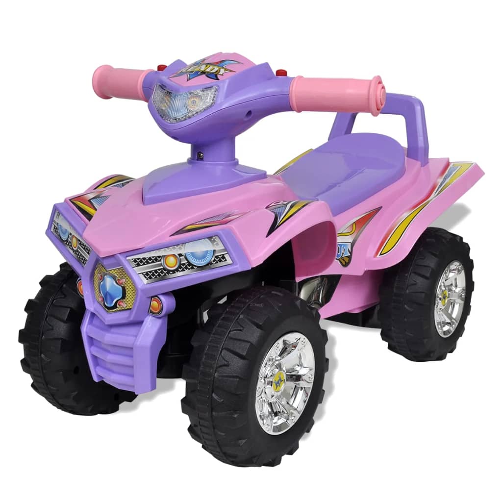 Loopquad Met Licht En Geluid (Roze-Paars)